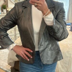 Cinq à Sept Gray Blazer
